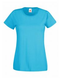 Lady - Fit Valueweight T - Azure Blue