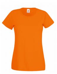 Lady - Fit Valueweight T  - Orange