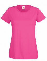 Lady - Fit Valueweight T  - Fuchsia