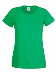 Lady - Fit Valueweight T  - Kelly Green