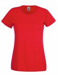 Lady - Fit Valueweight T  - Red