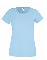 Lady - Fit Valueweight T  - Sky Blue