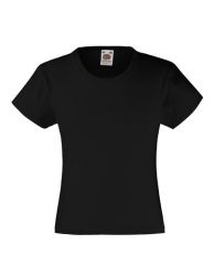 Girls Valueweight T  -  Black