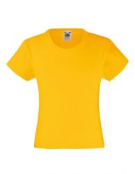 Girls Valueweight T  -  Sunflower