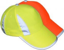 Korntex Premium Kinder Hochsichtbarkeits-Cap  Gelb/Orange