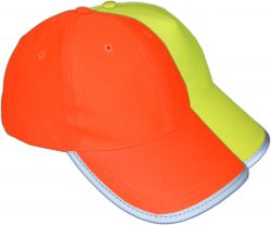 Fluo-Cap Gelb oder Orange mit 5 Panel fr Kinder