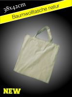 Baumwolltasche gro mit kurzem Henkel  (38x42 cm)