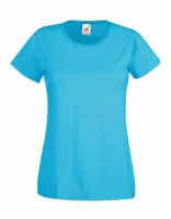 Lady - Fit Valueweight T - Azure Blue