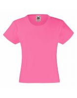 Girls Valueweight T  -  Fuchsia